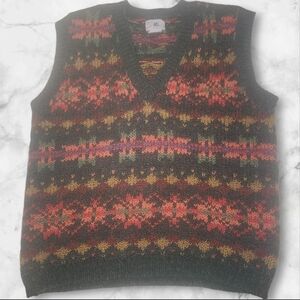 VINTAGE Multicolor Patterned Sweater Vest